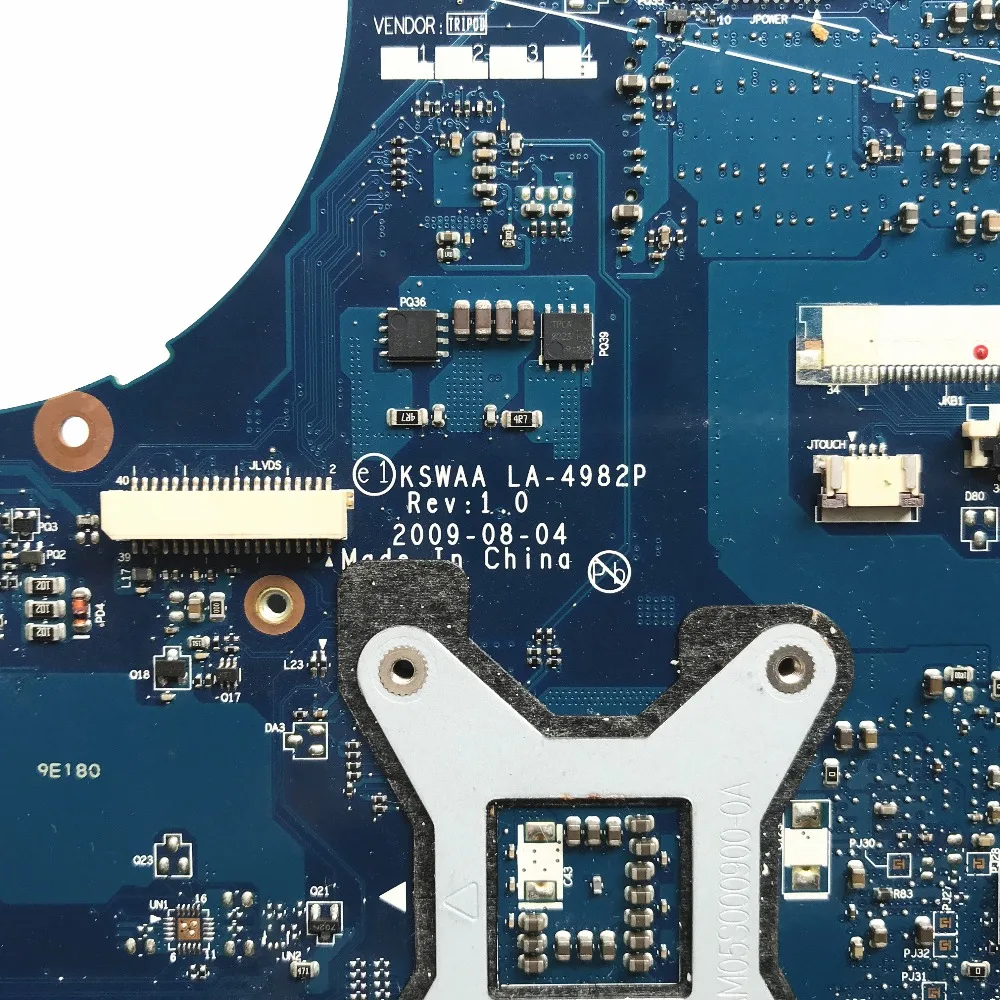 Материнская плата для ноутбука Toshiba satellite L550 L555 17 3 дюйма системная DDR3 KSWAA LA 4982P