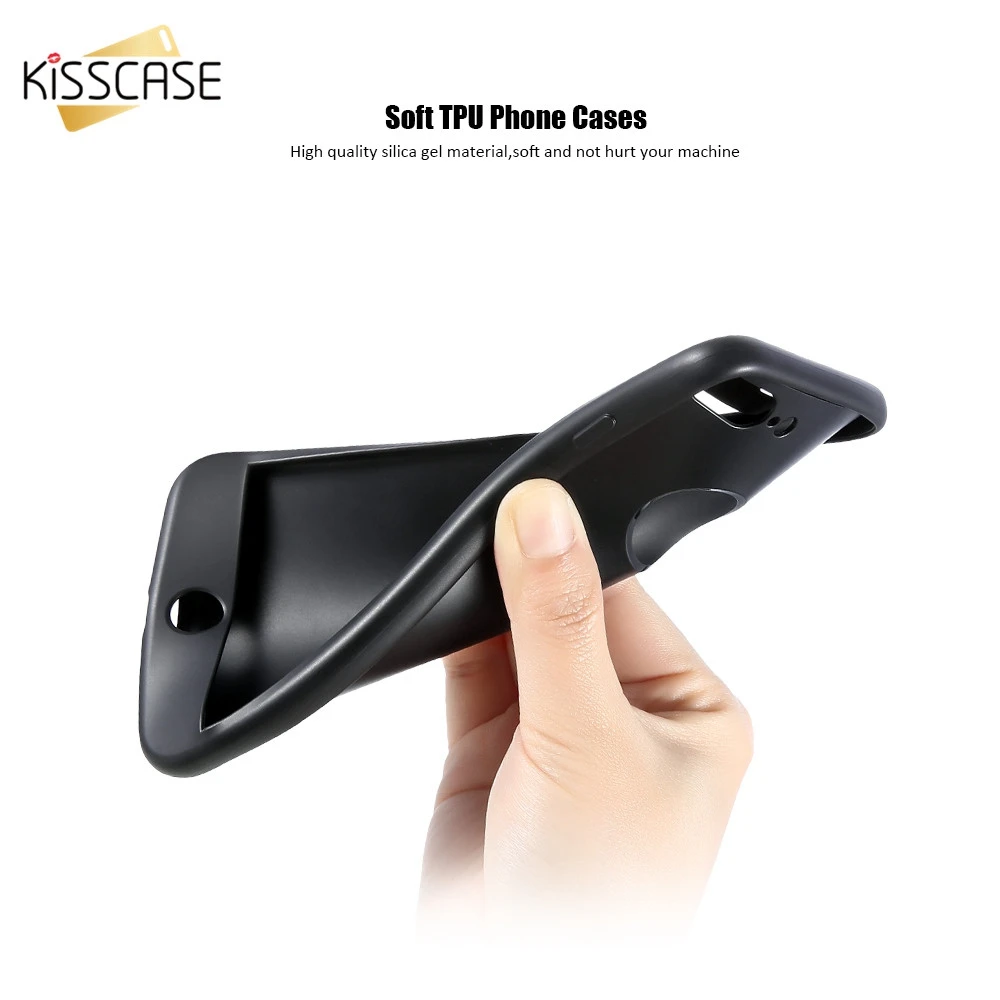 New Kisscase 360 градусах чехол для iphone 8 7 6 S мягкий силиконовый Карамельный цвет задняя