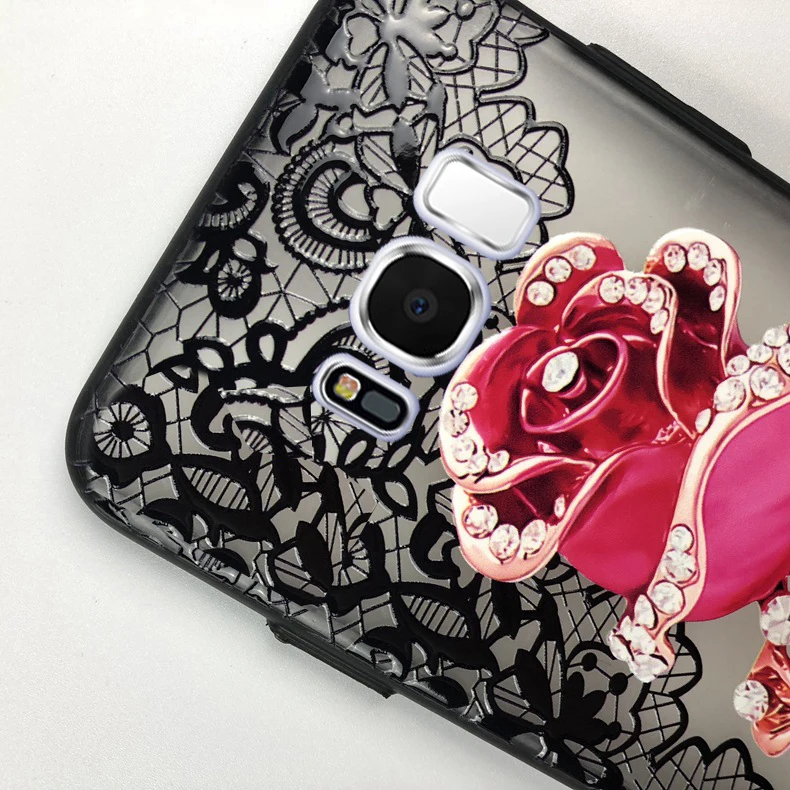 YueTuo coque, чехол, чехол, для samsung Galaxy S8 Plus S 8 Plus S8Plus, роскошный 3d Жесткий Чехол для мобильного телефона с цветочным рисунком, чехол s