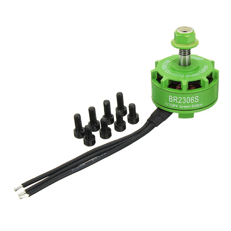 Новый горячий Racerstar 2306 BR2306S Green Edition 1722KV бесщеточный двигатель 4 6 S для RC Дрон FPV Racing
