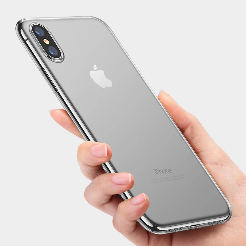 Чехол для iPhone X мягкий силиконовый прозрачный чехол защита mofi Ультра Прозрачный