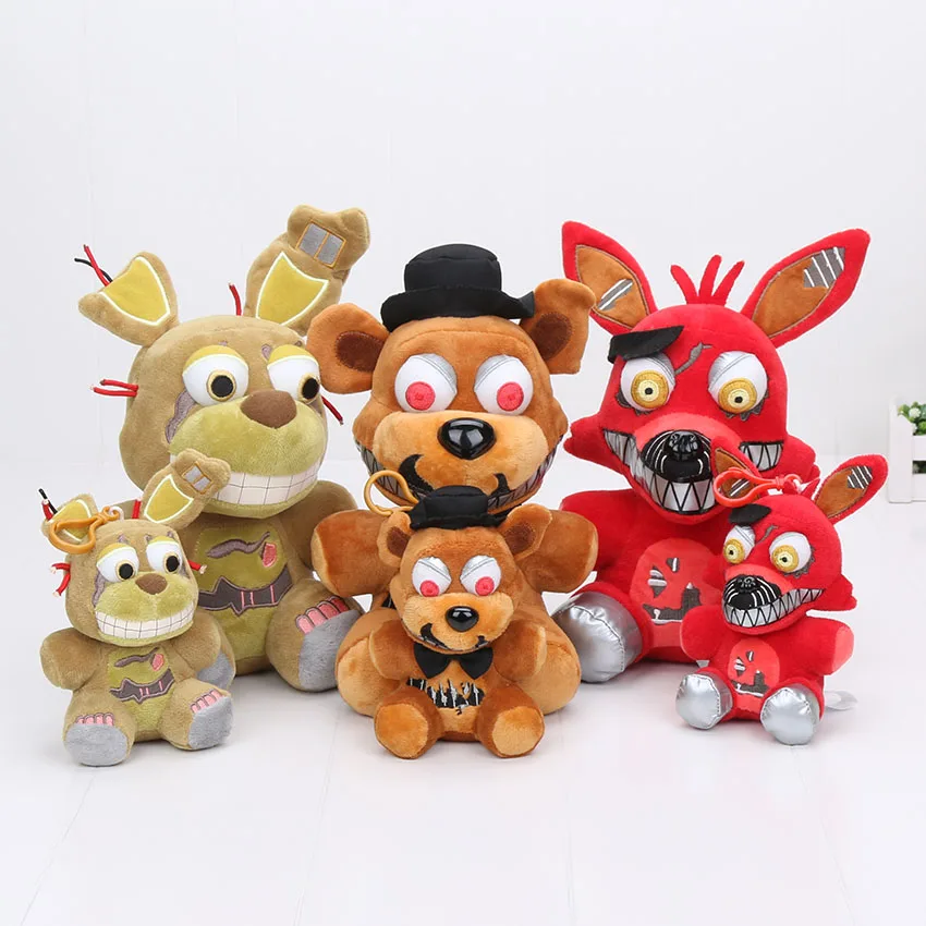 25 см 15 см пять ночей на игрушка Фредди FNAF Фокси Бонни Весенняя ловушка Фредди кошмар кукла плюшевые игрушки