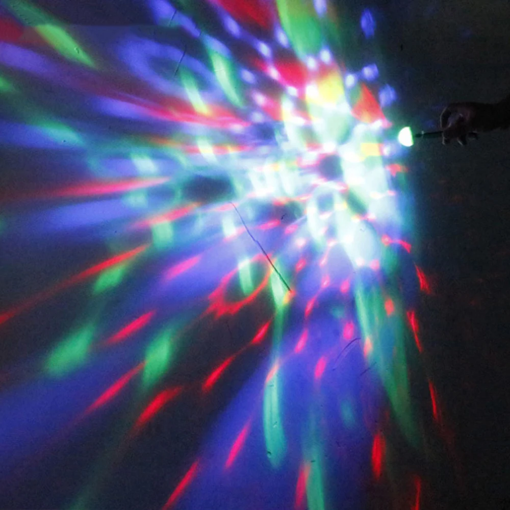 Mini USB LED Party Light Colorful Neon Stage Lamp Crystal Magic Ball Light For Home Party KTV DJ Show Disco Bar Club Decorations