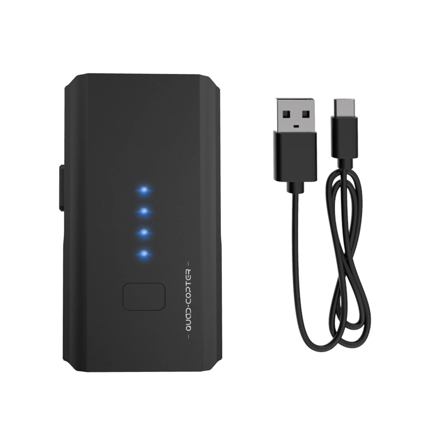 1 set DEERC 7,4 V 1200mAh Li-Po перезаряжаемая батарея с USB зарядным кабелем для радиоуправляемого дрона квадрокоптера DE25 - Цвет: 1 set
