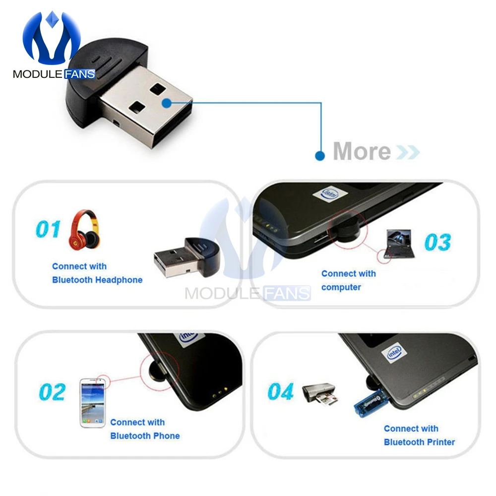 Мини USB Bluetooth адаптер беспроводной ключ для Windows XP Win7 ноутбук ПК Vista
