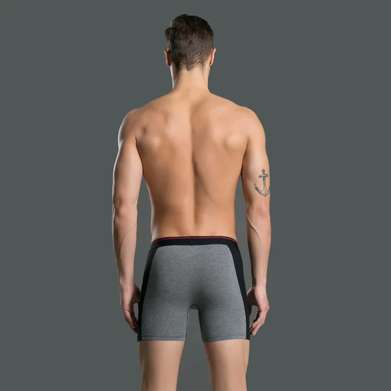 Длинные хлопковые боксеры мужское нижнее белье мужские трусы cuecas calzoncillos