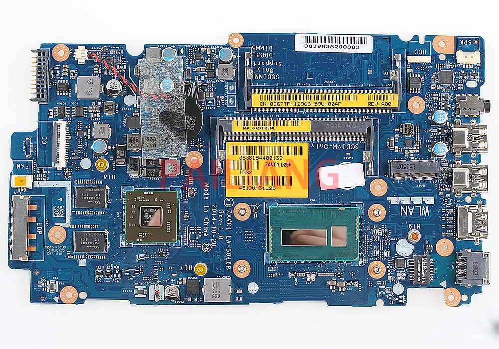 Ноутбук материнская плата для Dell Inspirion 5543 5443 5548 5448 I3-5005U PC материнская плата CN-08G7TP 08G7TP ZAVC1 LA-B016P полный tesed DDR3