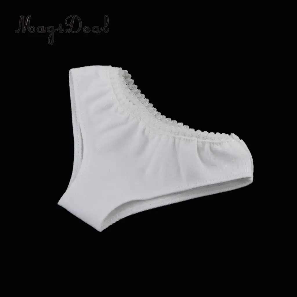 Нижнее белье MagiDeal из хлопка 1/6 однотонные белые трусы для 12 дюймов BJD SD Dollfie