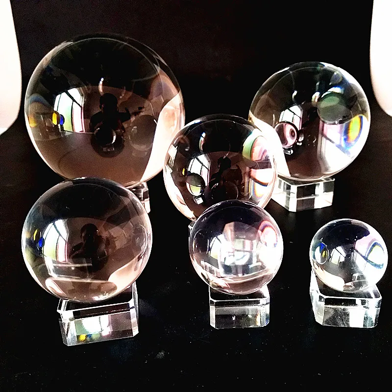 30mmto100mm свадебной фотографии прозрачный стеклянный шар домашнее украшение шар K9 хрустальный шар