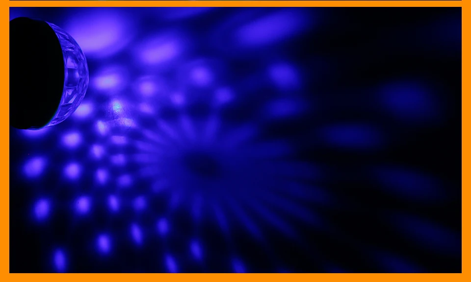 3 Вт праздничные светодиодные лампы DJ светильник RGB Изменение цвета Звук Активированный кристалл магический мини диско шар KTV Рождество Свадебная вечеринка звуковой светильник s