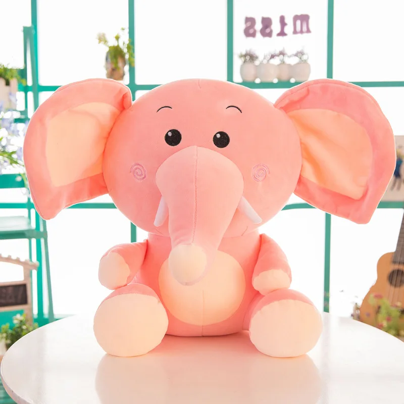 30 55 см 1 шт. сидячий слон мягкие плюшевые игрушки большой куклы для детей милый