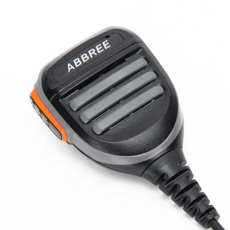 ABBREE непромокаемые PTT плеча Динамик микрофон для Baofeng цифровой иди и болтай Walkie Talkie
