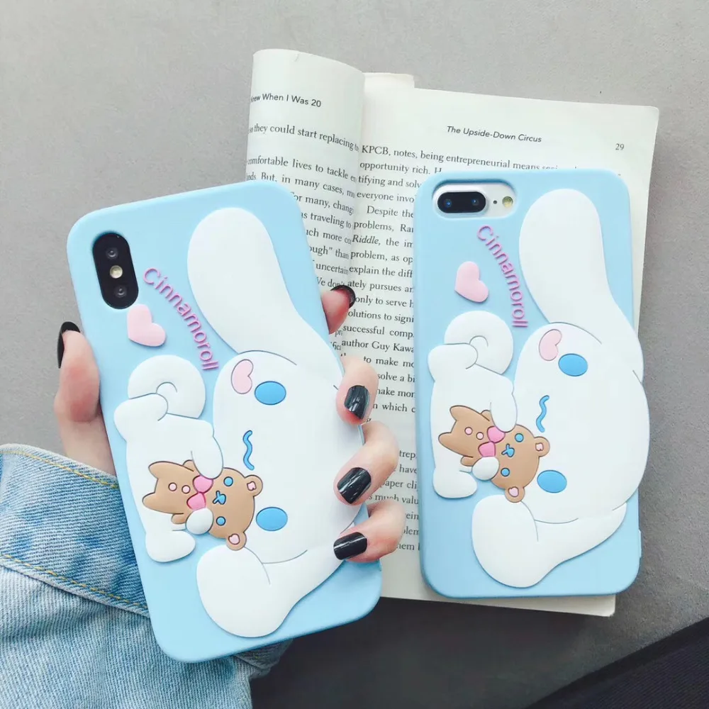 Для iphone 11 Pro Max Sanrio мультфильм cinnamoroll Собака Мягкий силиконовый чехол для телефона для iphone 6 6s 7 8 plus X XR XS MAX чехол
