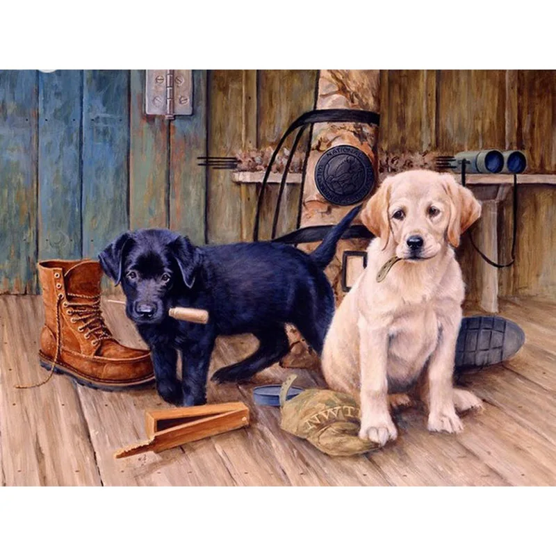 

5D Diy Алмазная картина милая собака мозаика вышивка смол вышивка крестиком домашний декор хобби полный квадратный/круглый дрель продажа