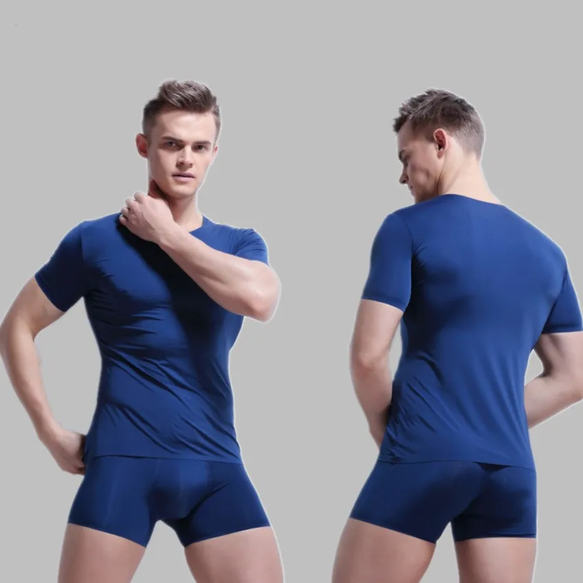 2017 бесшовное нижнее белье мужской летний тонкий жилет из ледяного шелка Мужская