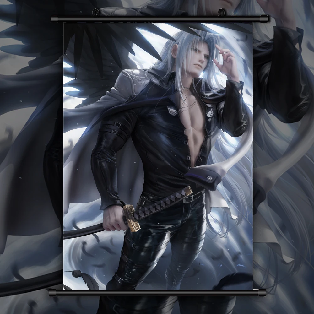 

Final Fantasy Sephiroth Anime manga wall Poster Scroll