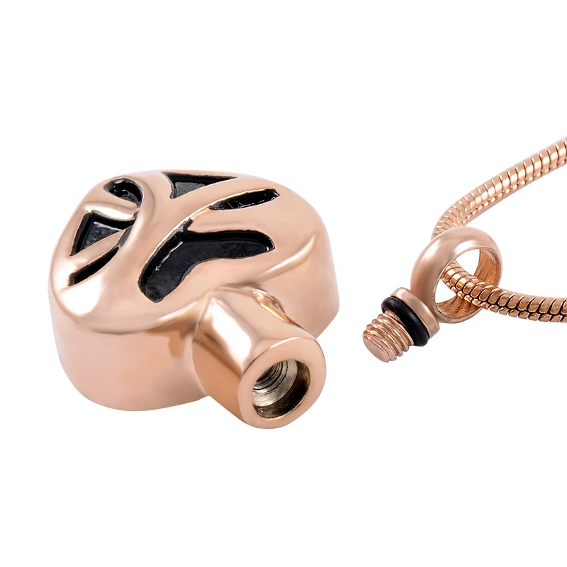 

IJD9524 Stainless Steel Cremation Gold /Rose Gold Heart Shaped Memorial for Ashes Urn Pendant Necklace Women and Men Jewelry