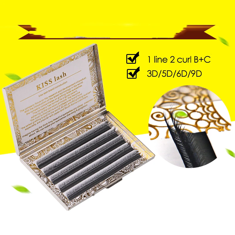 Индивидуальные ресницы с двойным завитком и длиной из искусственной норки