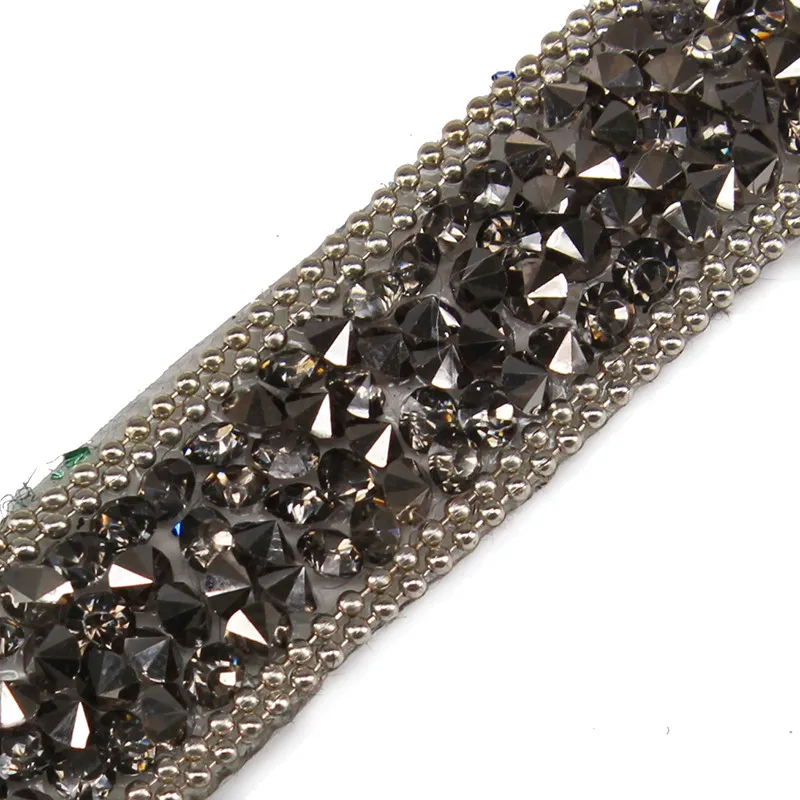 Бусины стразы отделка цепи утюгом на горячей фиксации Кристалл катушка цепь