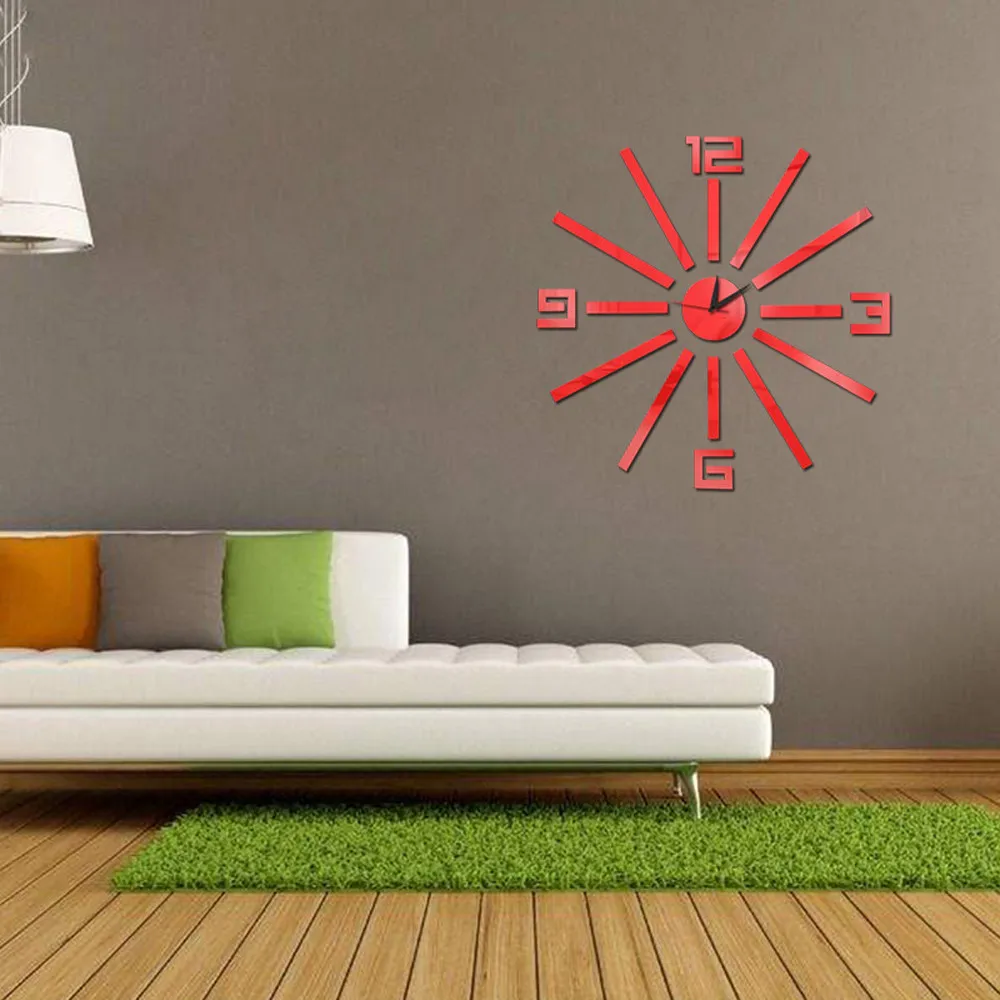 Наклейки на стену 2019 модные зеркальные настенные стикеры с большим количеством