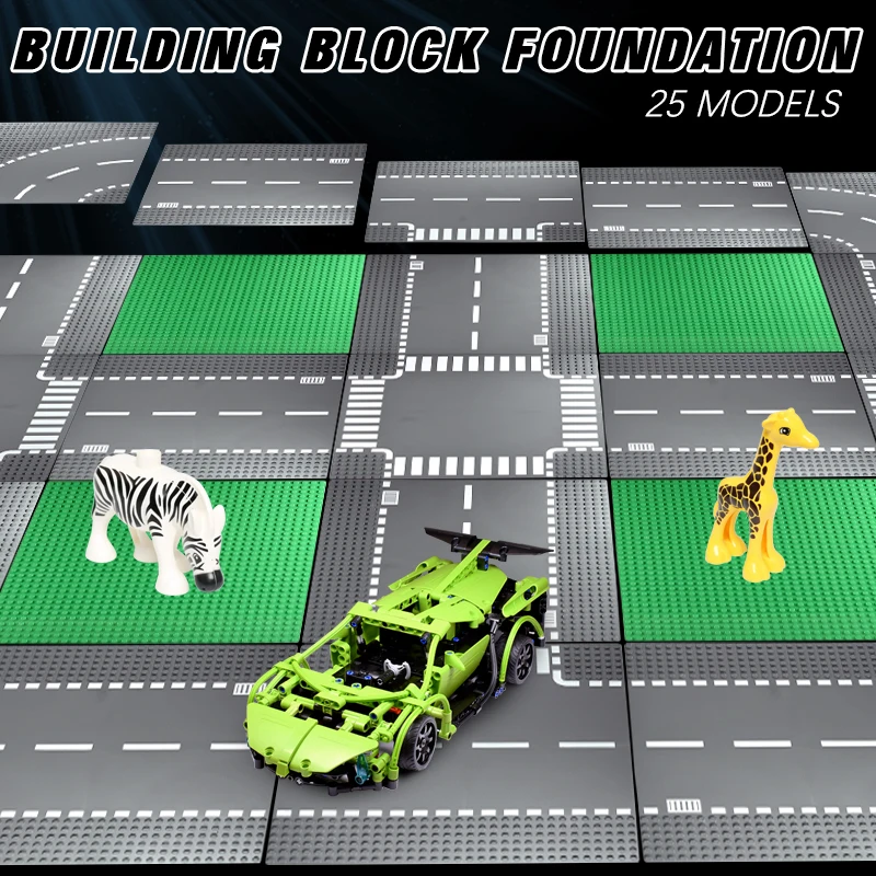 Классические точечные базовые пластины пластиковые кирпичи игрушечный город