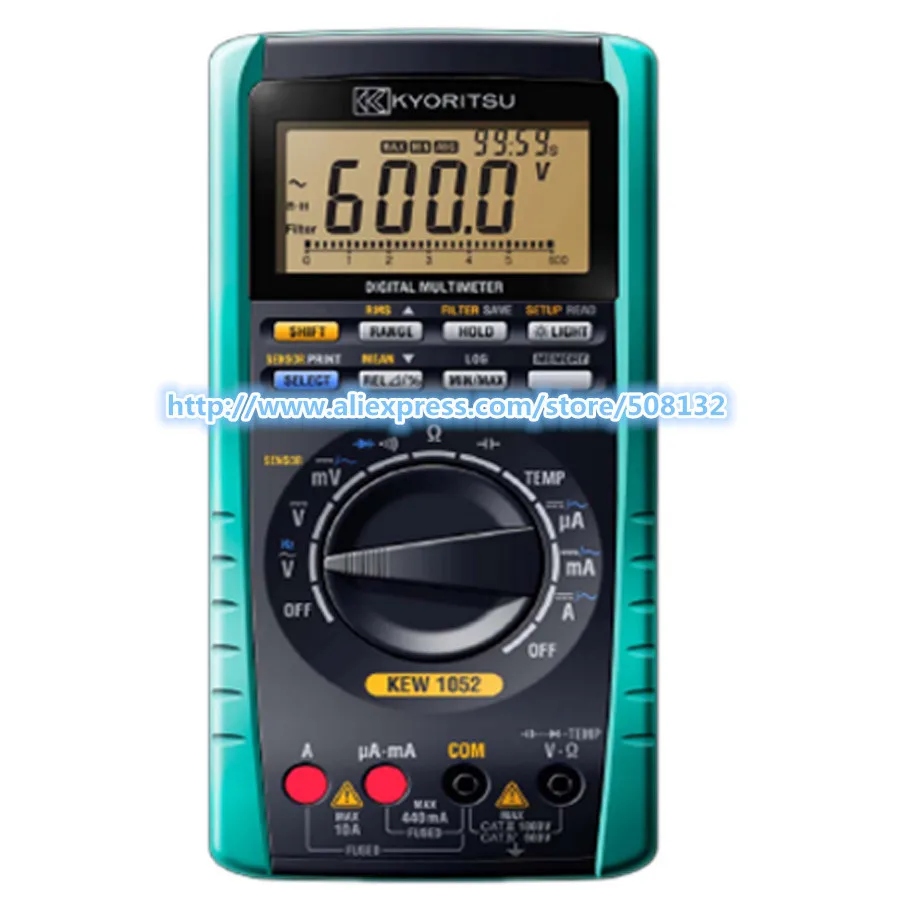 Цифровой мультиметр KYORITSU 1052 6000 отсчетов/True RMS/Внутренняя Память данных|digital