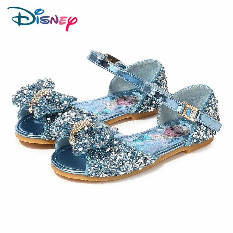 Disney детская обувь для девочек летняя с PU/Rhinestone замороженные принцессы сандалии