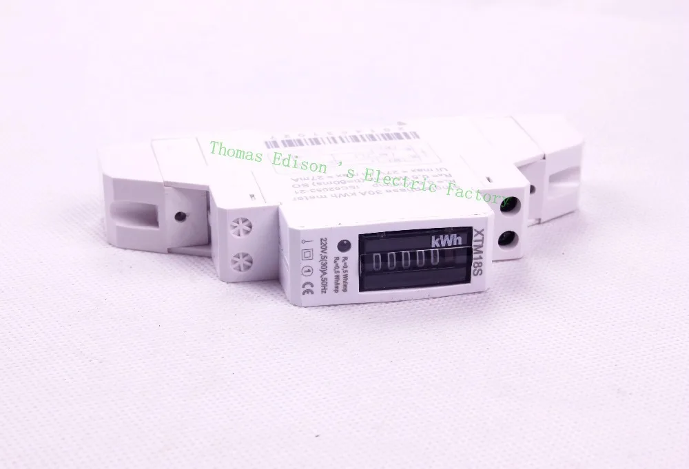 Однофазный двухпроводной счетчик энергии 5 (30) A 50HZ 220V 230V Ватт час Аналоговый кВтч