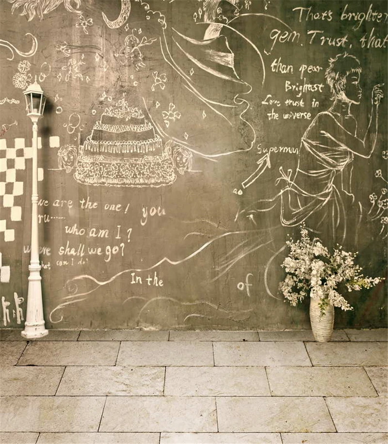 

Blackboard Wedding Background Photography Backdrops for Photo Studio Background fotografia Brick Street Custom Wedding Photos