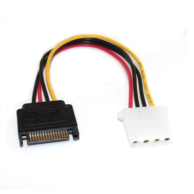 SATA 15pin папа к IDE Большой 4pin жесткий диск шнур питания разъем Кабель 15