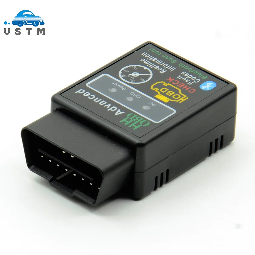 Горячая Распродажа! Автомобильный диагностический сканер V2.1 OBD2 HH OBD ELM327 работает