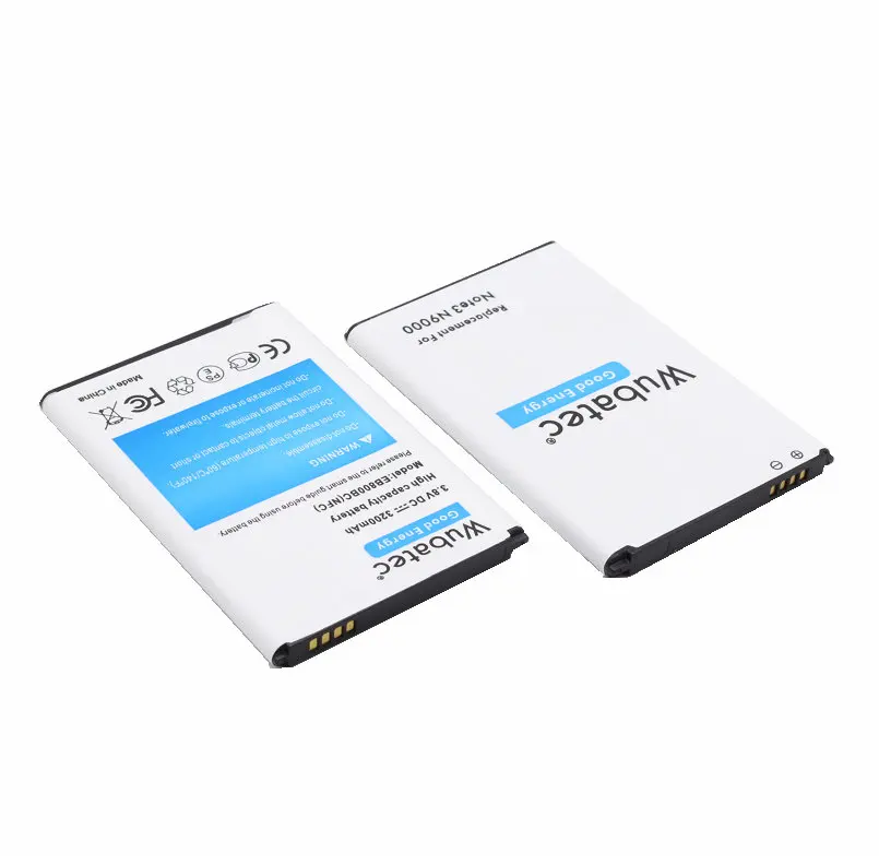 Wubatec 2x3200 мАч B800BC NFC Сменный аккумулятор + зарядное устройство для Samsung Galaxy Note3 Note 3