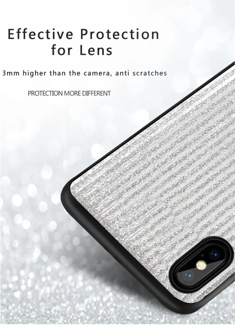 Mofi для iphone X чехол Крышка корпуса ля iphone x Блестящий Золотой для iphone X чехол