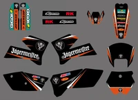0599 black new team graphics with matching backgrounds fit for sx 125250380 400520 2005 2006