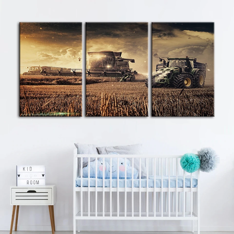 Современный холст с Hd-печатью 5 шт. уборочный плакат украшение для дома пейзаж