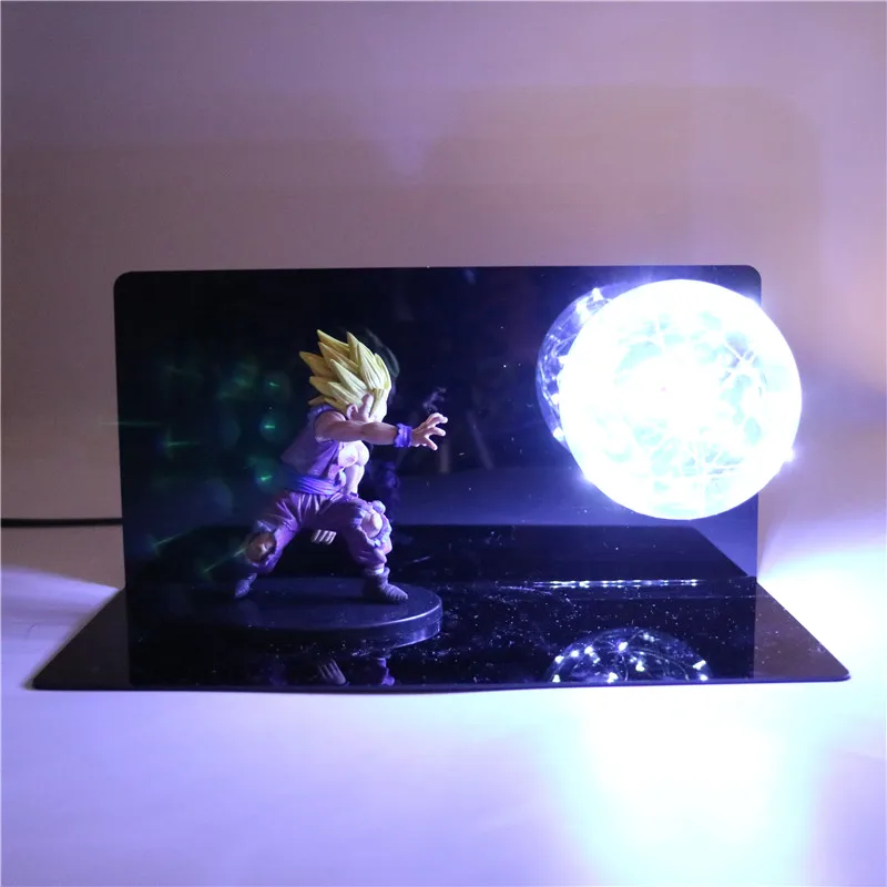 Dragon Ball Z фигурки DIY ночной Светильник аниме модель детские куклы светодиодный игрушки для детей праздничный подарок для детей спальня настольная лампа