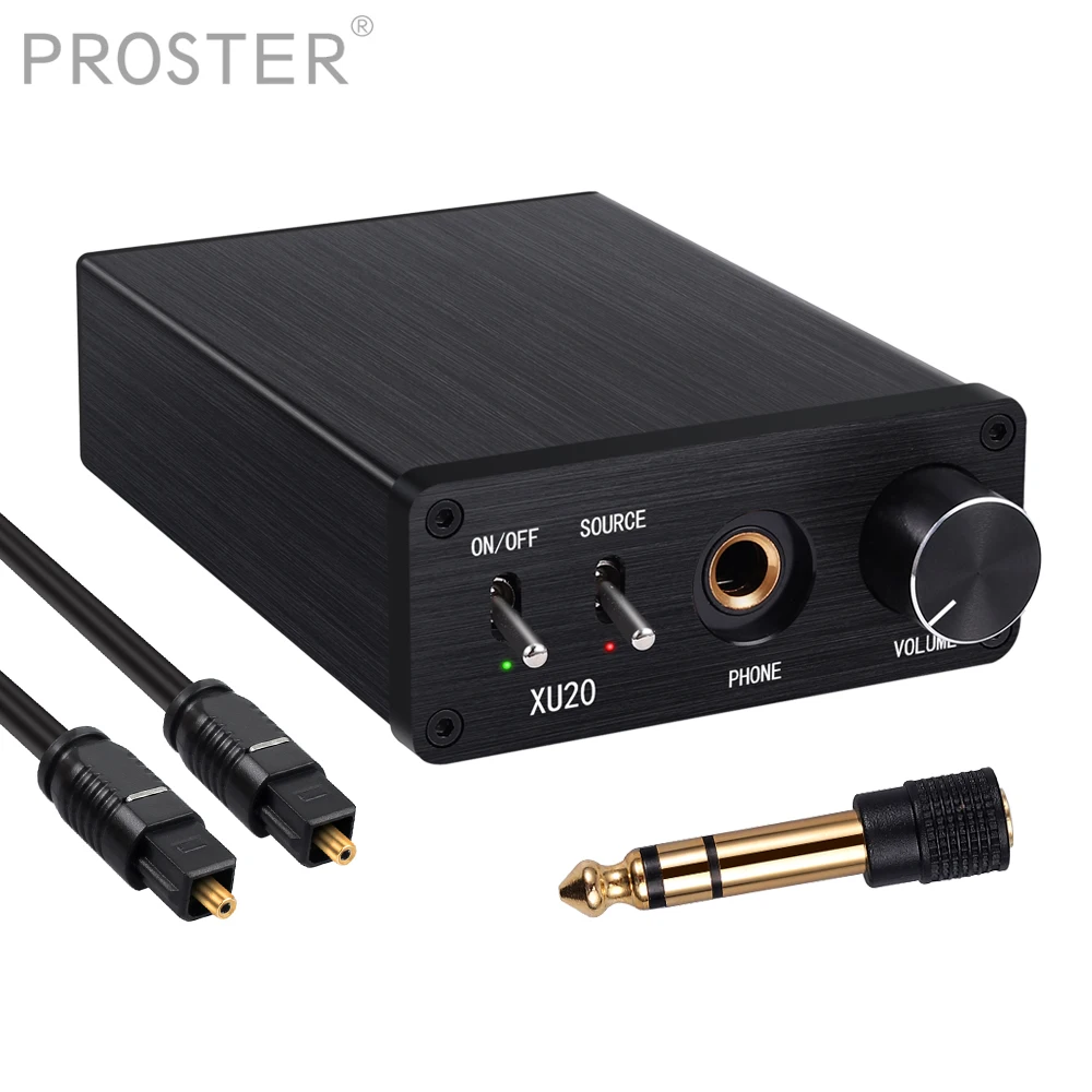 Портативный цифровой в аналоговый аудио конвертер + усилитель для наушников DAC