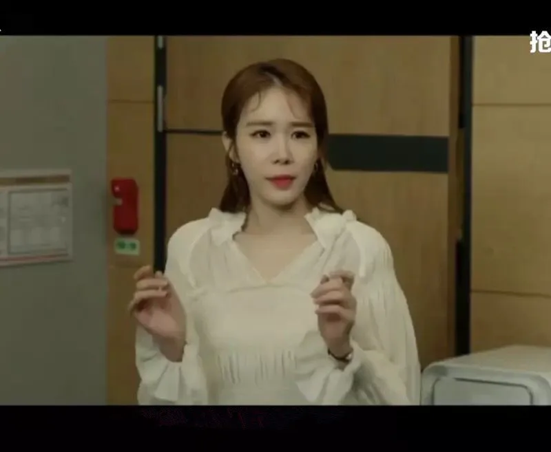 1 предмет, рубашка с длинными рукавами и принтом «Touch Your Heart Yoo In-Na», рубашки из шифона в Корейском стиле