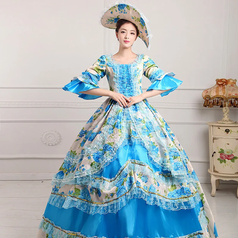 Платья для выпускного вечера в европейском стиле 19-го века маскарадное платье с