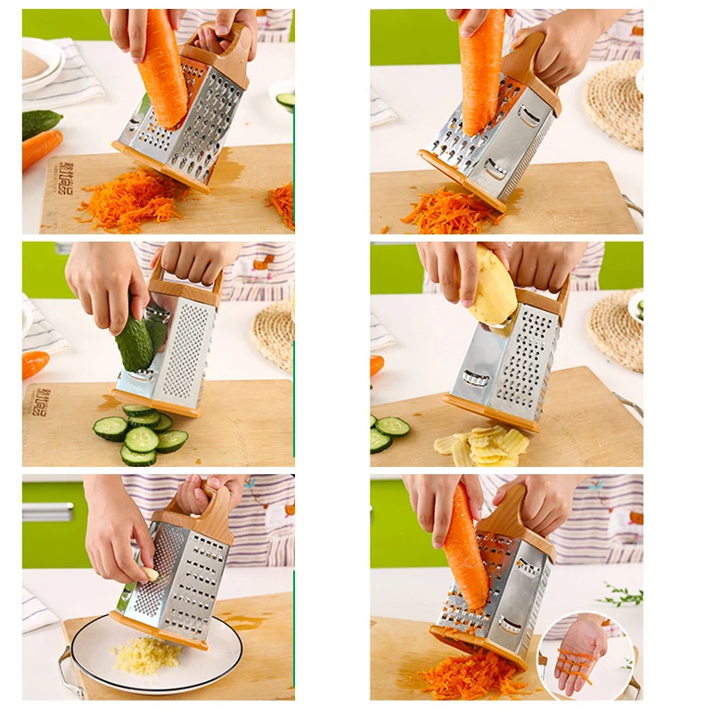 Fruit Vegetable Cutter Graters Shredders And Slicers Potato Carrot Device Flat Coarse Fine Ribbon Kitchen Tools | Дом и сад