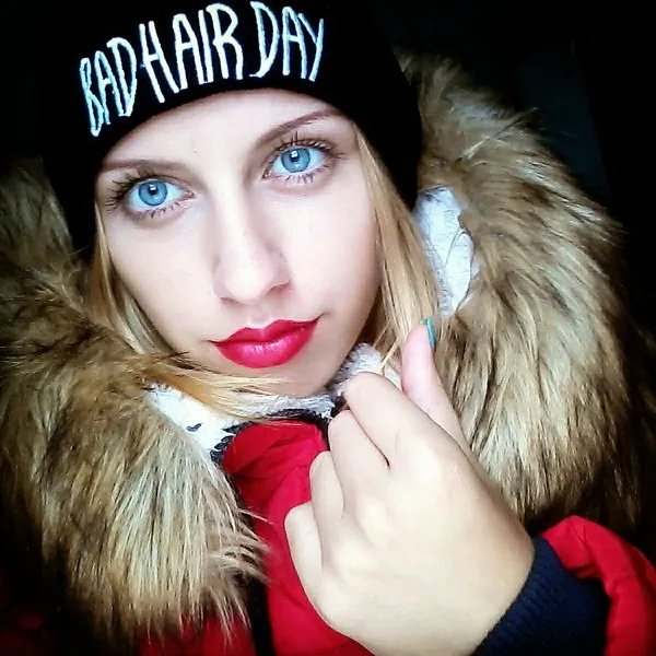 Шапка Beanie Bad Hair женская вязаная зимняя шапка хип хоп из хлопка с буквенным принтом