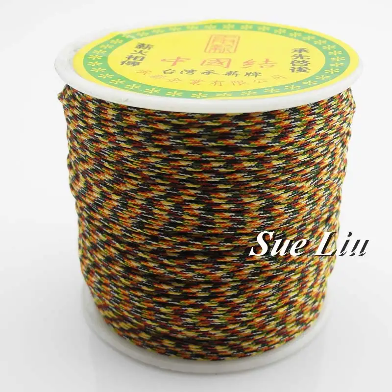 Буддистский шнур 0 8 мм 5 цветов в ассортименте 80 м/катушка #572|8mm cord|cord 8mmspools 8mm |