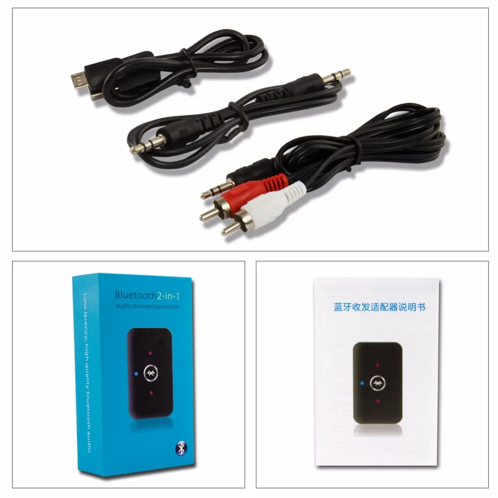 VENSMILE Bluetooth V4.1 + EDR Аудио Музыка Приемник Адаптер В6 AUX Передатчик Для Спикера IOS