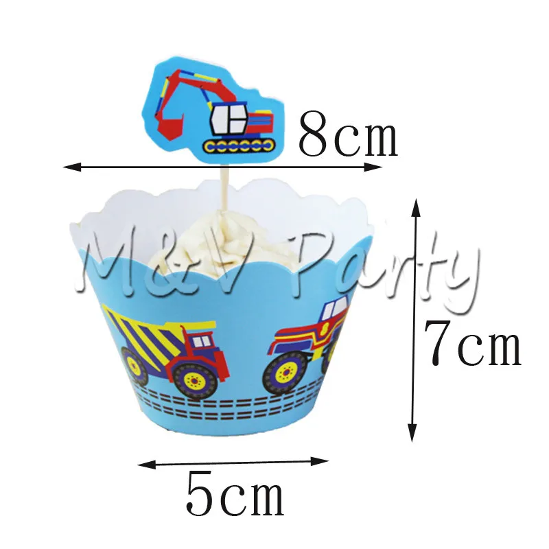 M&V Creative Cartoon Cars Theme Birthday Party Disposable Tableware Set Plate Cup Napinks Baby Shower Party Supplies Decorations