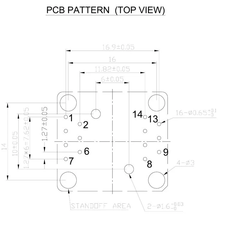ANDK SOP14 SOIC 14 SO14 гореть в гнездо Pin шаг 1,27 м IC ширина корпуса 3,9 мм 150 мил флэш Тест гнездо OTS-16-1.27-03 адаптер