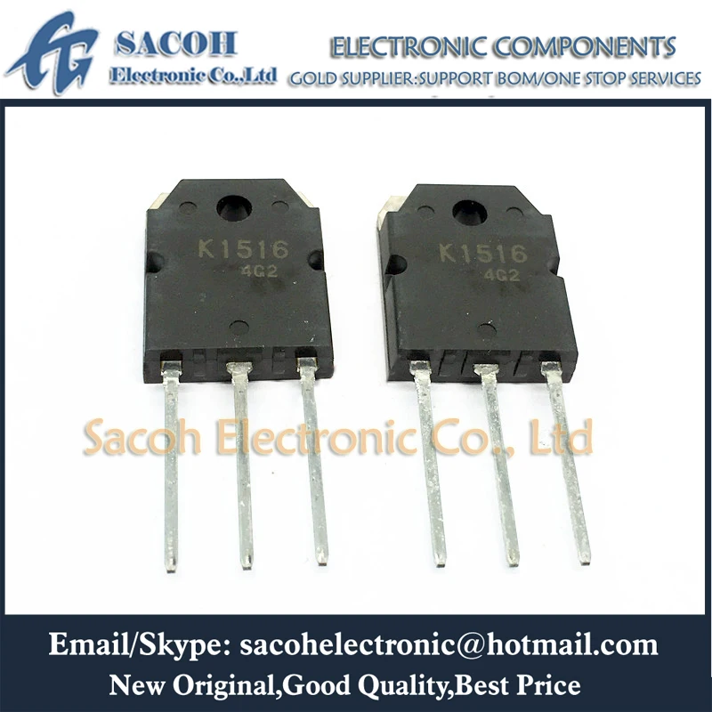 

New original 10PCS/Lot 2SK1516 K1516 or 2SK1515 or 2SK1517 or 2SK1518 TO-3P 10A 500V Silicon N Channel MOSFET