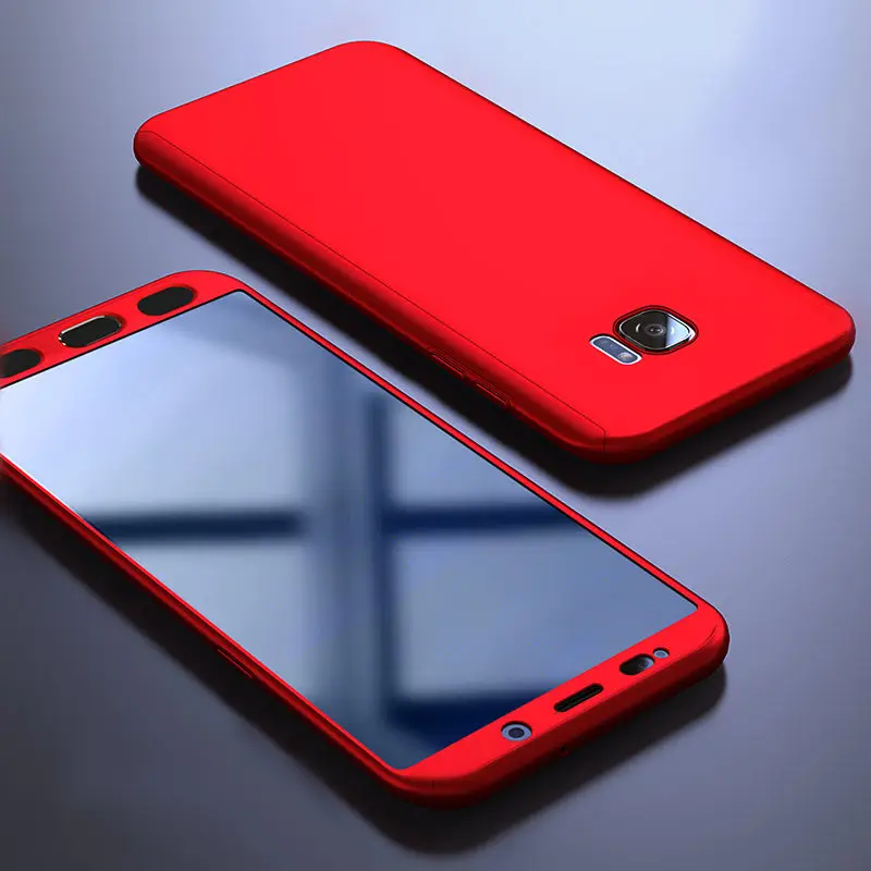 YOMILE 360 Полное покрытие для samsung Galaxy J1 ACE J2 J3 J5 J7 Duo Prime Max чехол для Galaxy J4 J6 J8 плюс ядро - Цвет: Red