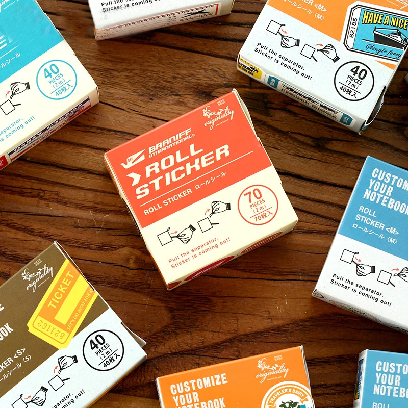 Винтаный бокс стикер сделай сам туристические наклейки на ноутбук канцелярские