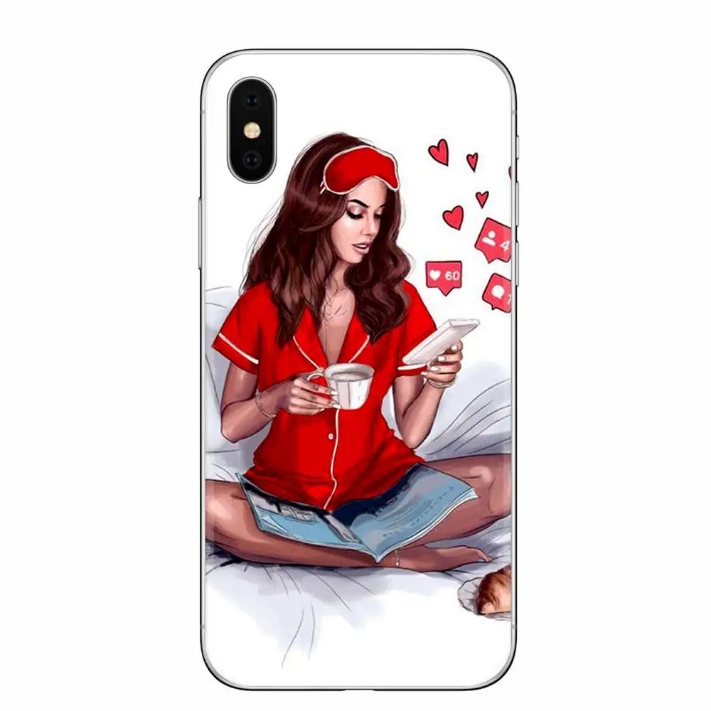 Модный Рождественский Мягкий ТПУ чехол для телефона iPhone 8 7 6 6S Plus 5S SE X XR XS Max
