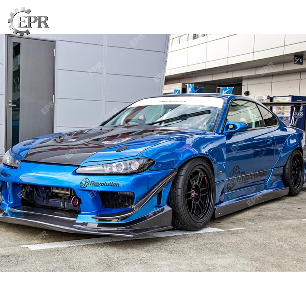 Переднее крыло из стекловолокна для Nissan S15 Silvia DMX + 40 мм FRP (с вентиляционными